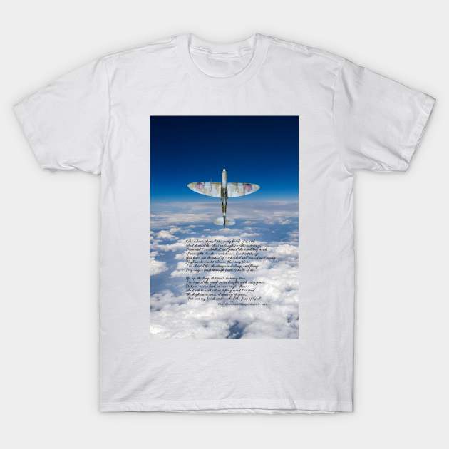 High Flight Poem T-Shirt by Gary Eason's Flight Artworks